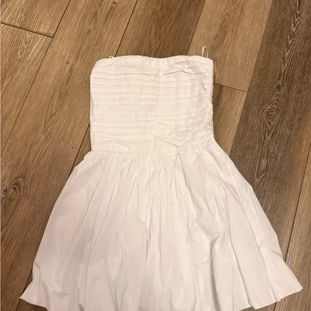 Hollister White Smocked Dress